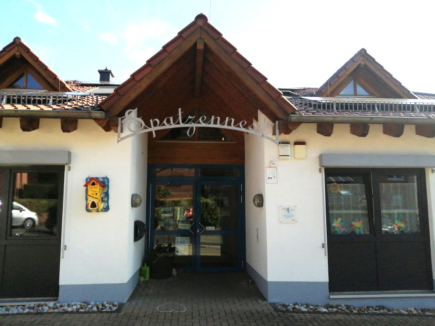 Eingang der KiTa Spatzennest